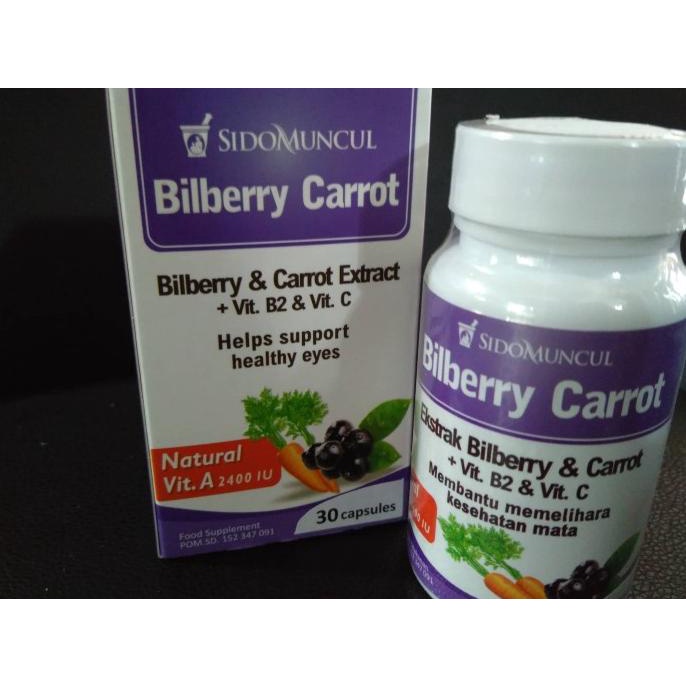 

TERLARIS OBAT HERBAL SIDO MUNCUL - BILBERRY CARROT (Perawatan + Kesehatan Mata) /OBAT HERBAL ASAM URAT/OBAT HERBAL PELANGSING/OBAT HERBAL KOLESTEROL/OBAT HERBAL DIABETES