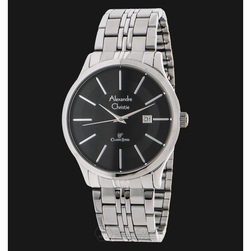 Alexandre Christie AC 8348 MD BSSBA Black Dial Stainless Steel