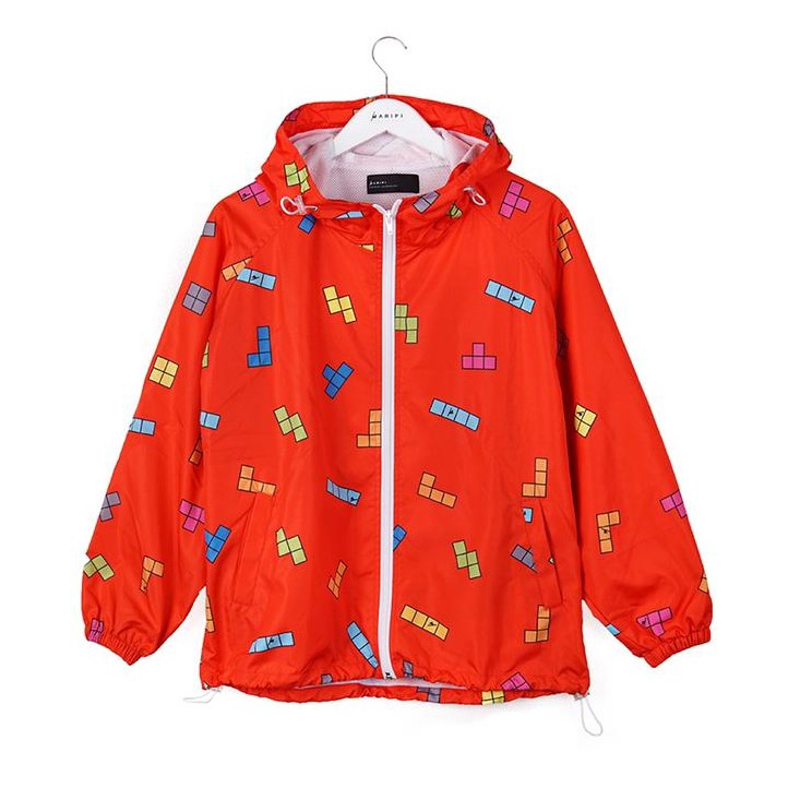 Maripi Jacket Parasut Tetris Red