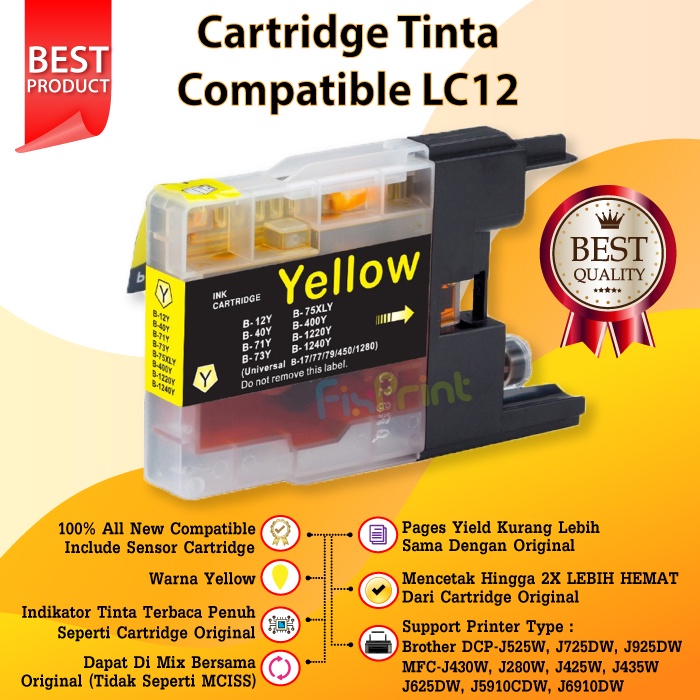 Cartridge Compatible LC12 LC40 LC71 LC73 LC75 LC400 LC1220 LC1240 CMYK