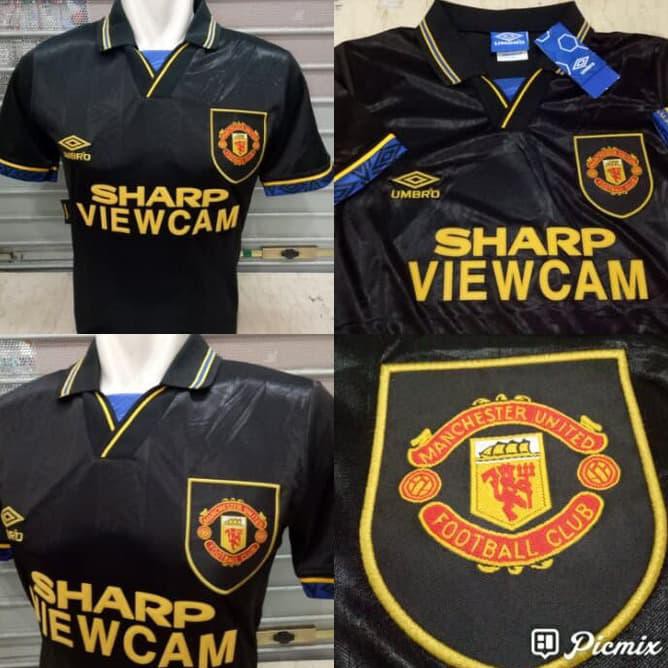 Jersey Retro Manchester United Mu Away Kungfu 1994/1995 Grade Ori