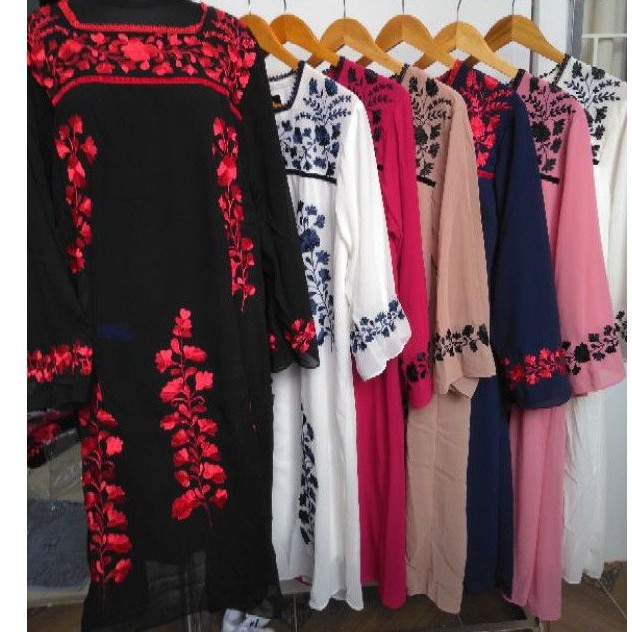 Tunik OCD ceruty bordir import