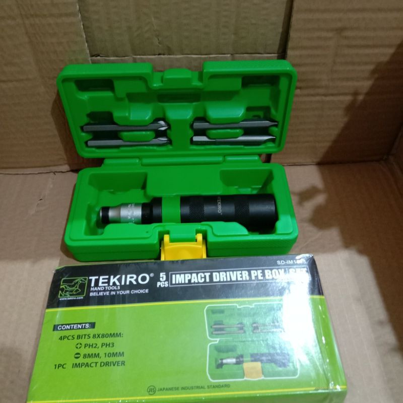 obeng ketok Tekiro 5 pcs original Obeng impact getok set tekiro 5 pcs obeng ketok tekiro murah obeng