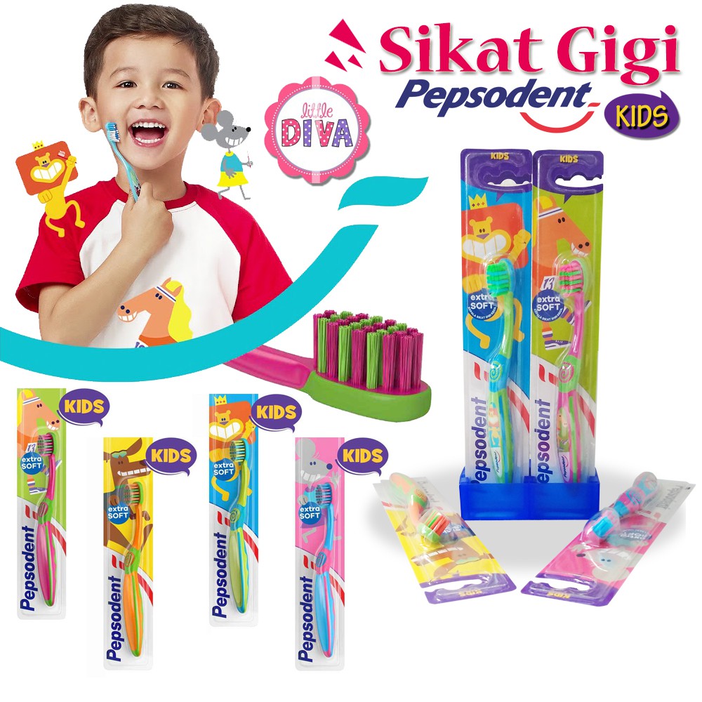 SIKAT GIGI ANAK - Pepsodent Kids, Master Kids, Cussons Kids Extra Soft Motif Menarik