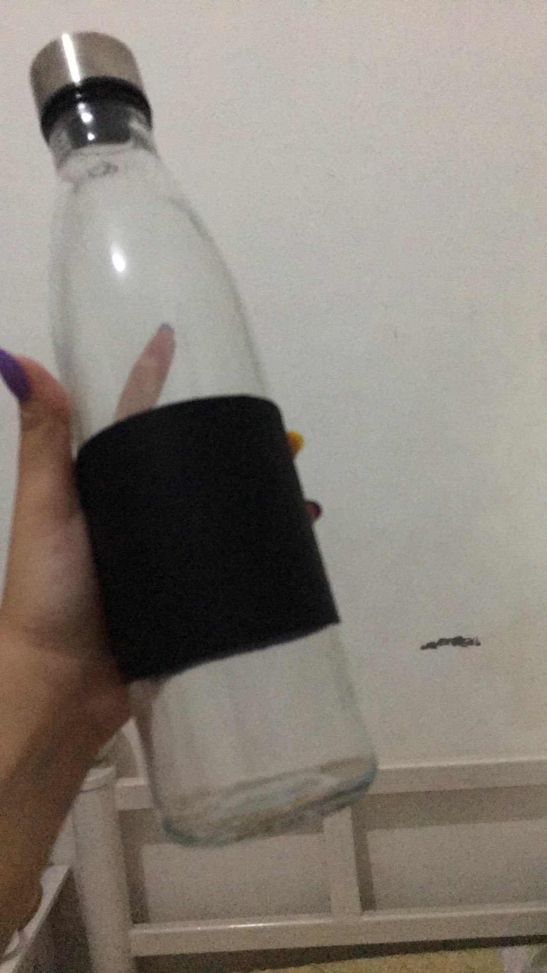 Botol Kaca Tutup Stainless 750 Ml Silicone Holder | Glass Bottle | Drinking Bottle