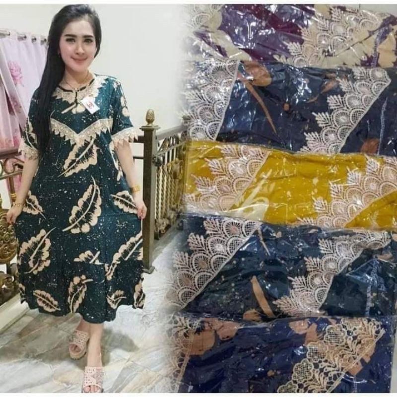 GROSIR BATIK MURAH PEKALONGAN | DASTER ARAB | RAYON SUPER GRADE A | RESLETING DEPAN BUSUI | RENDA MI