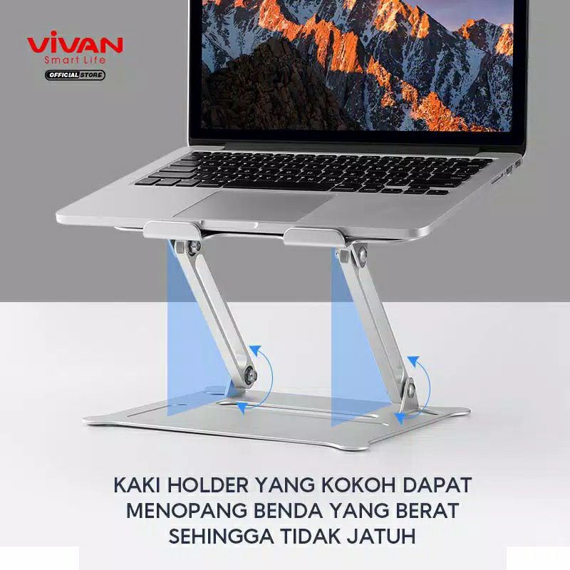 Vivan VLS01 Alluminium Alloy Liftable and Foldable Laptop Cooling Stand