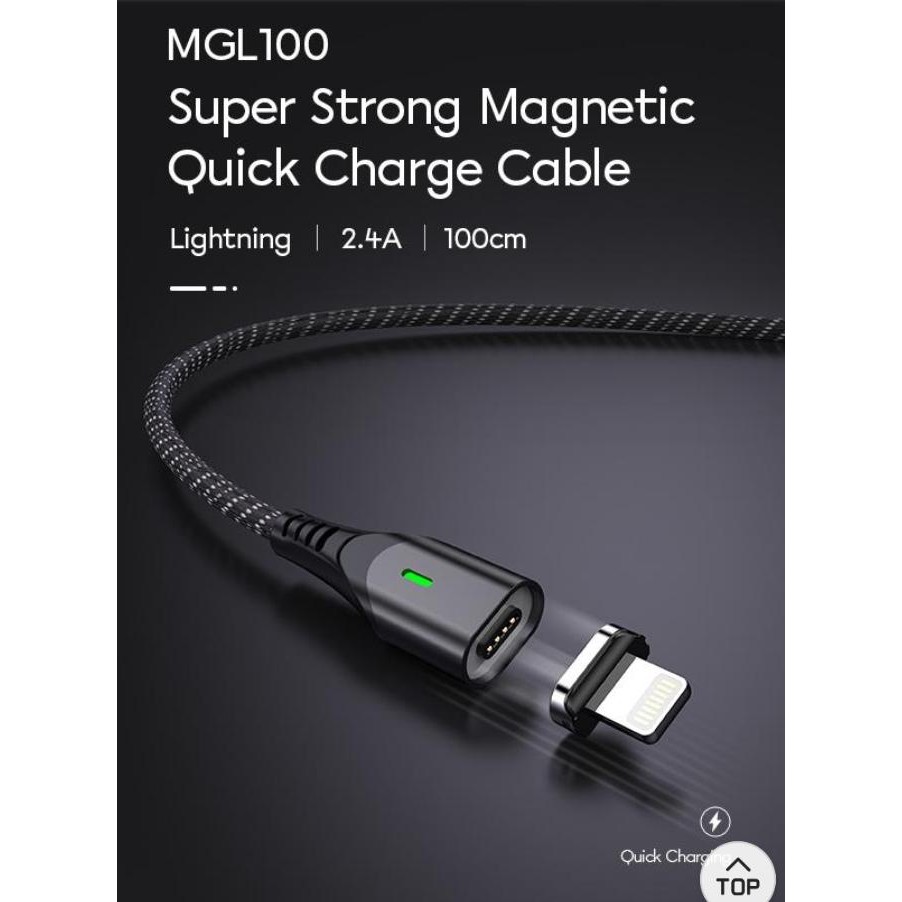 VIVAN MGL100 Kabel Magnetik Iphone Fast Charging 2.4A