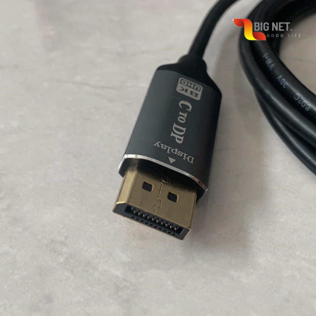 TYPE-C (USB C) To  DP DisplayPort-1.8Meter 8K Converter/ TYPE-C To  DP-1.8M AISEN