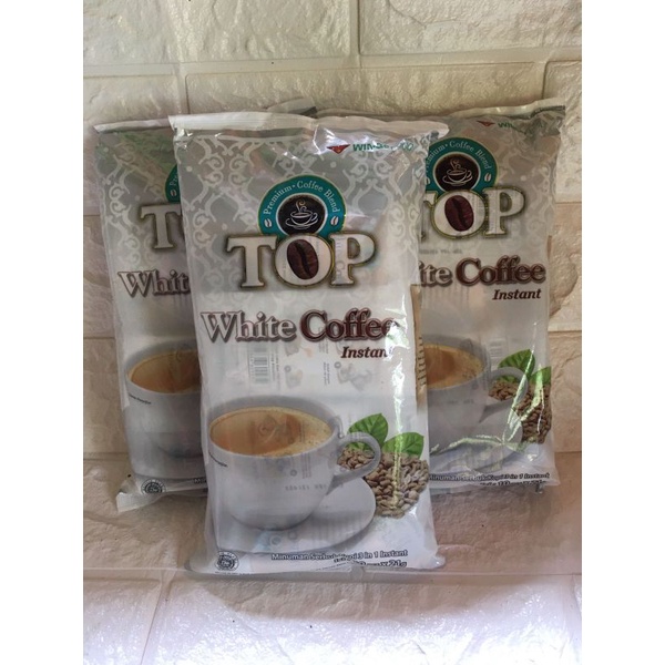 

Top White Coffee Instant (10 pcs x 21gr)/Kopi Instant Murah/Minuman Serbuk Kopi 3in1 Murah
