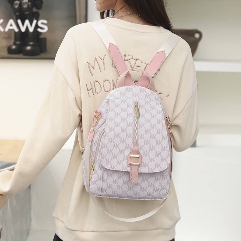 tahan air Tas Ransel Wanita Kulit buatan waterproof Multifungsi Tas Selempang Bahu Backpack women kecil Ransel women shoulder bags import 1008