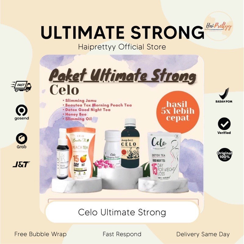 CELO PAKET ULTIMATE STRONG/ Madu Pelangsing/ Jamu Diet/ Celo Pelangsing