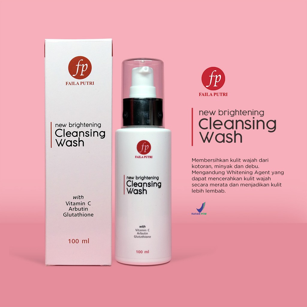 FAILA PUTRI New Brightening Cleansing Wash  Sabun pencerah wajah BPOM