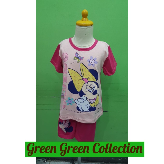 Piyama Kaos Anak Premium Minnie Mouse