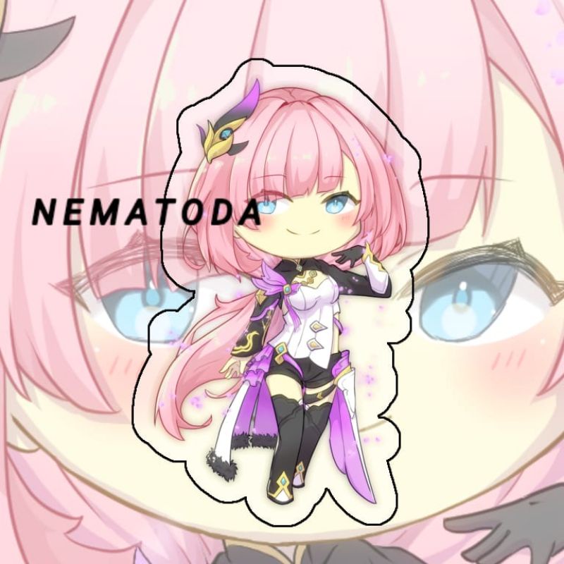 Gantungan Kunci Game Honkai Impact 3rd Elysia - Keychain Anime Honkai Impact Elysia