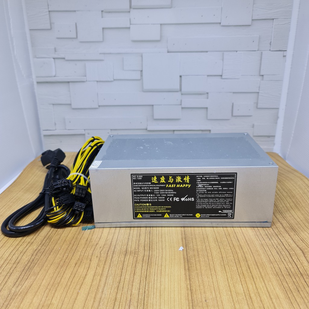 Power Supply Psu Mining Bitcoin Antminer D3 S9 L3 1600W APW3 ( NEW )