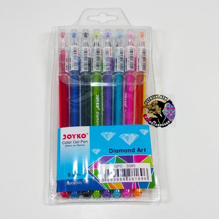 

[SET] PULPEN WARNA JOYKO GPC-309S DIAMOND 8 WARNA 0.5MM