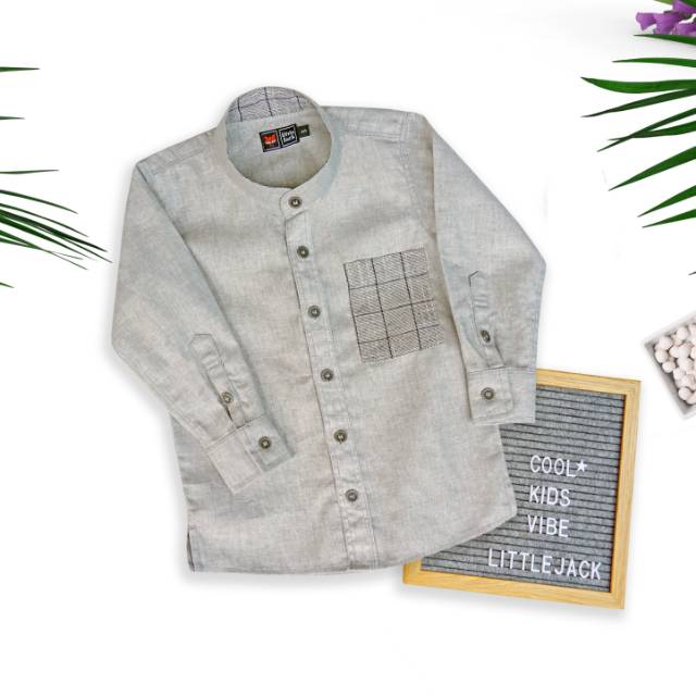 [Little Jack] LittleJack Neoline Grey Shirt
