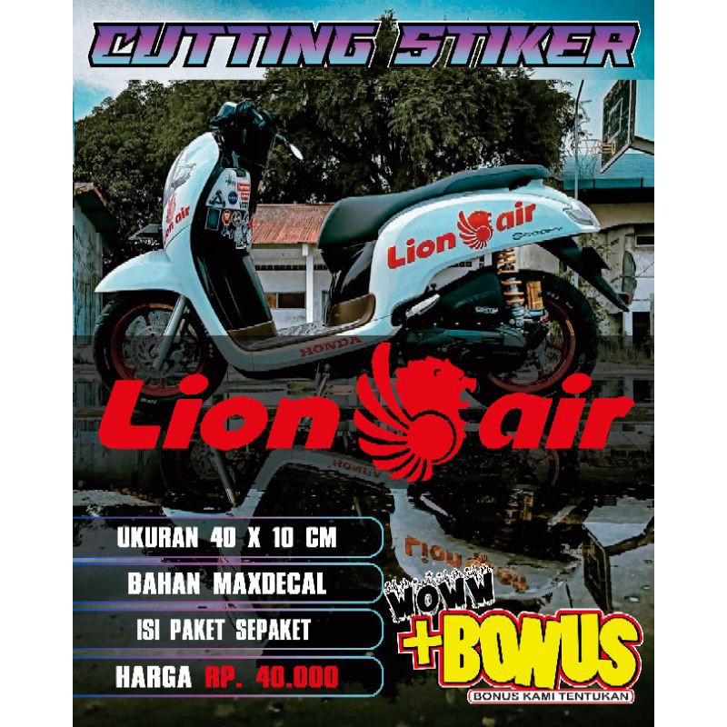 

cutting stiker logo Lion Air