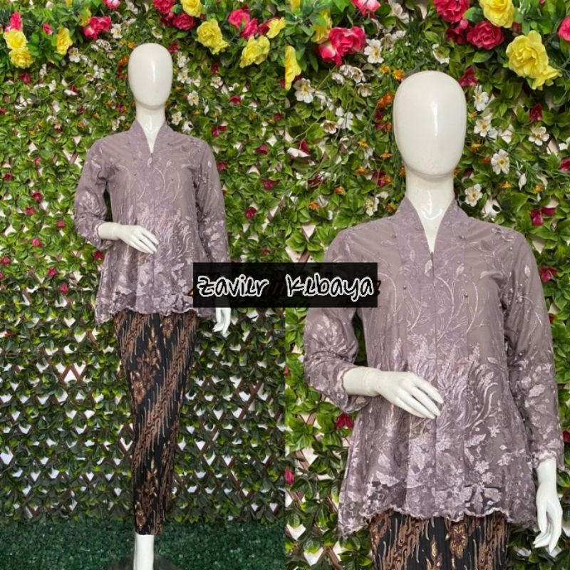 Kebaya Kartini/Kebaya Floy Tile Premium/Kebaya Modern/Floy Remaja COD✅