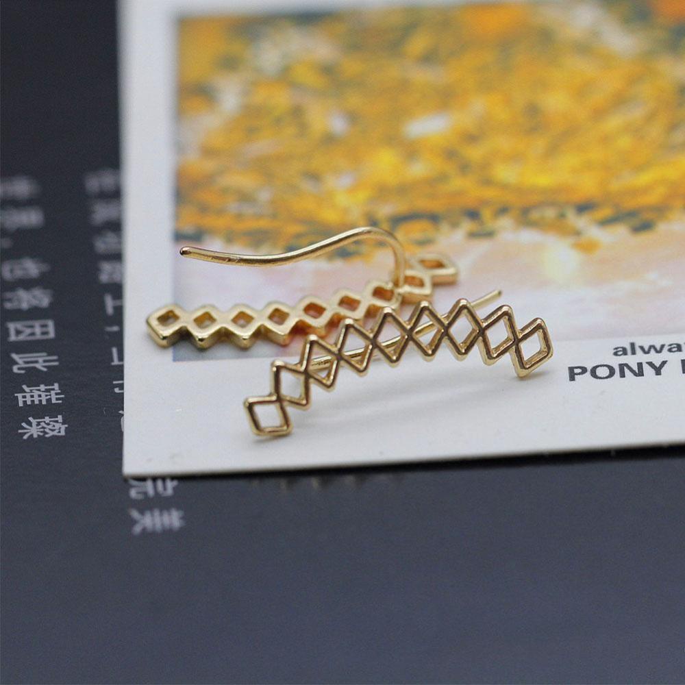 Timekey Anting Tusuk Gantung Desain Geometri Hollow Untuk Wanita A7K5