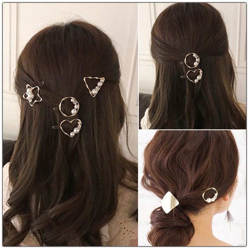 ✅COD ACC127 AKSESORIS WANITA MURAH JEPIT RAMBUT HAIRPIN MUTIARA JEPIT IMPORT BAHAN ALLLOY