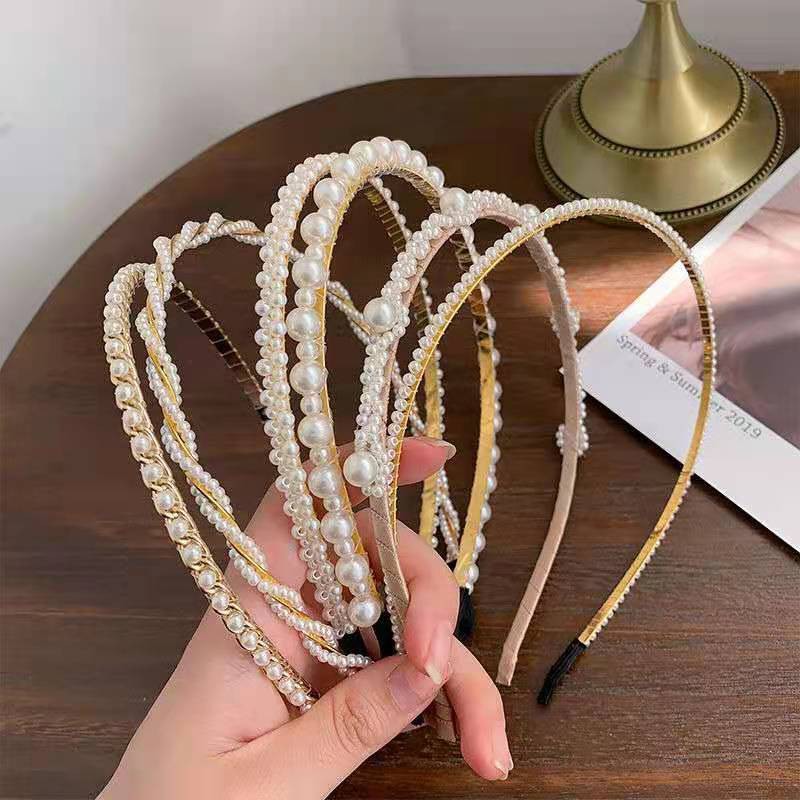 Bando mutiara korea wanita premium original import mode terbaru