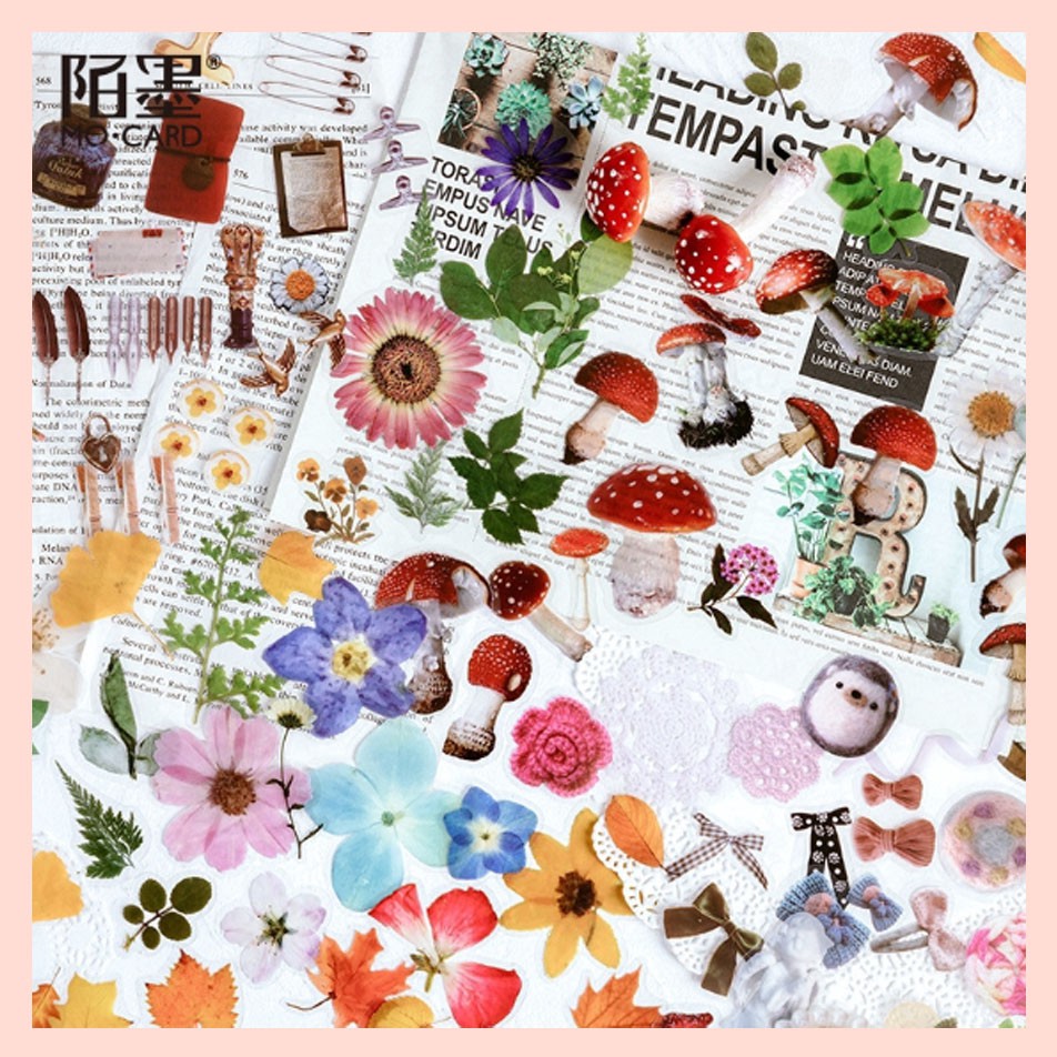 40 PCS FLOWER SERIES 2 STICKER STIKER BUNGA AESTHETIC SCRAPBOOK JOURNAL ALAT TULIS Shopee Indonesia