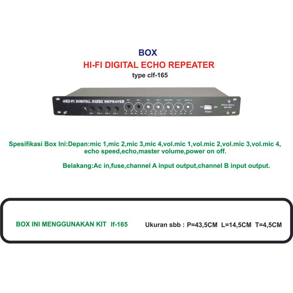 Box 4 mic Digital echo repater CLF 165