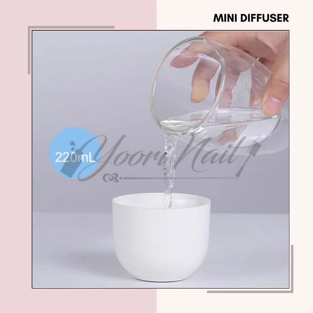 Mini Diffuser Humidifier USB Portable Air Purifier Aromatherapy Essential Oil Difuser 250ml