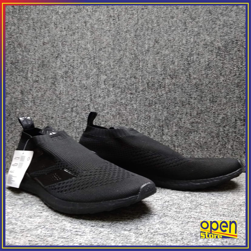 ASLI SEPATU ADIDAS PRIA WANITA AC 16 TRIPLE BLACK JOGING RUNNING SPORT HARIAN - OP13