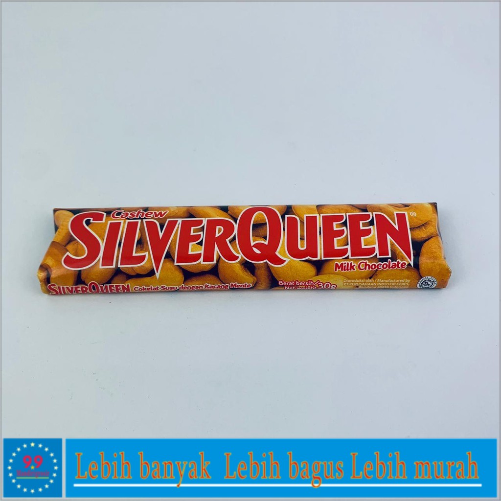 *  Cokelat * SilverQueen Milk Chocolate Cashew * 25g