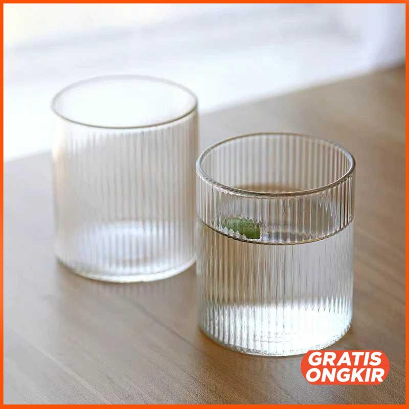 Gelas Unik Kopi Teh Minuman Borosilicate Glass 300ml KT011