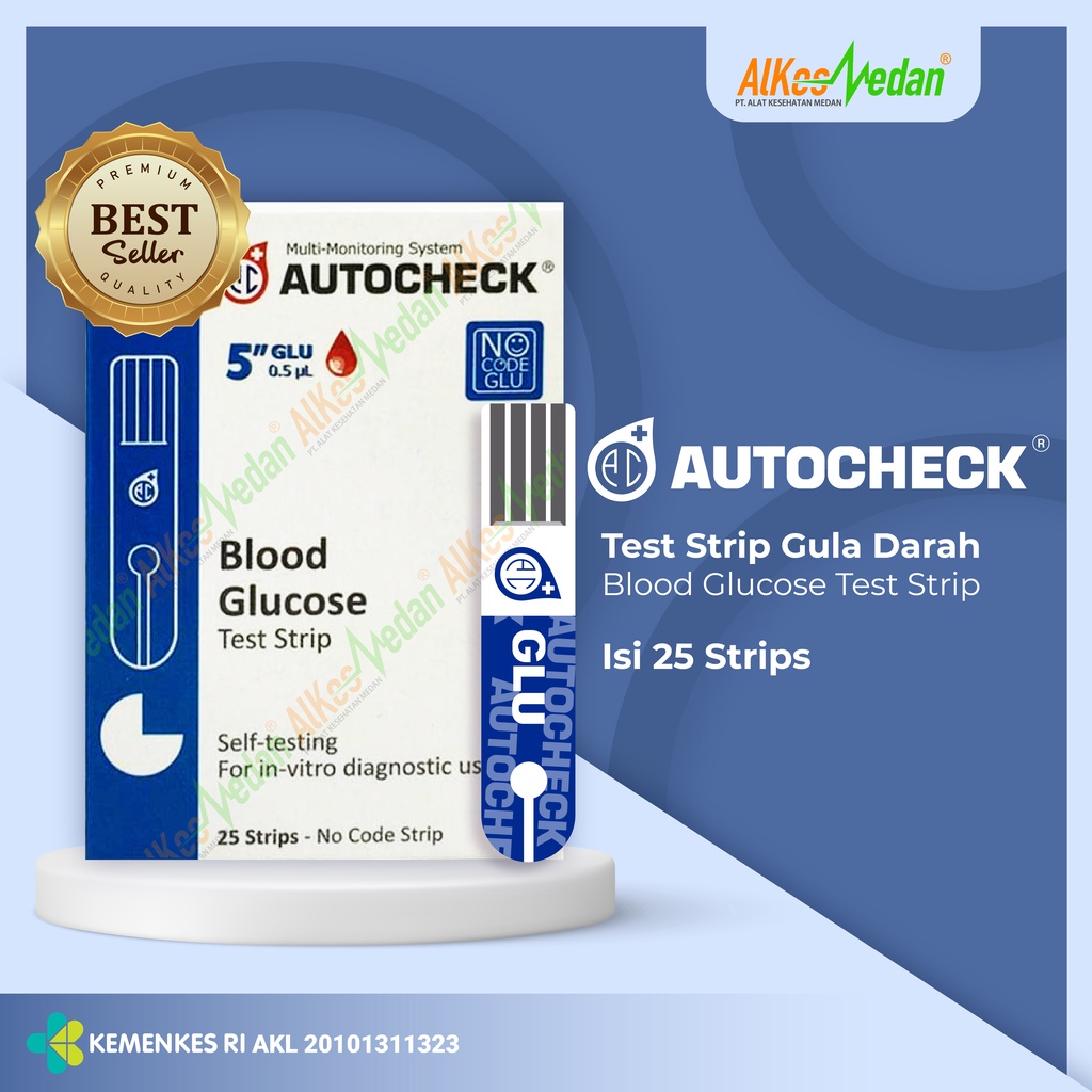 Strip Tes Gula Darah Autocheck Refill – Stik Glukosa untuk Cek Gula Darah