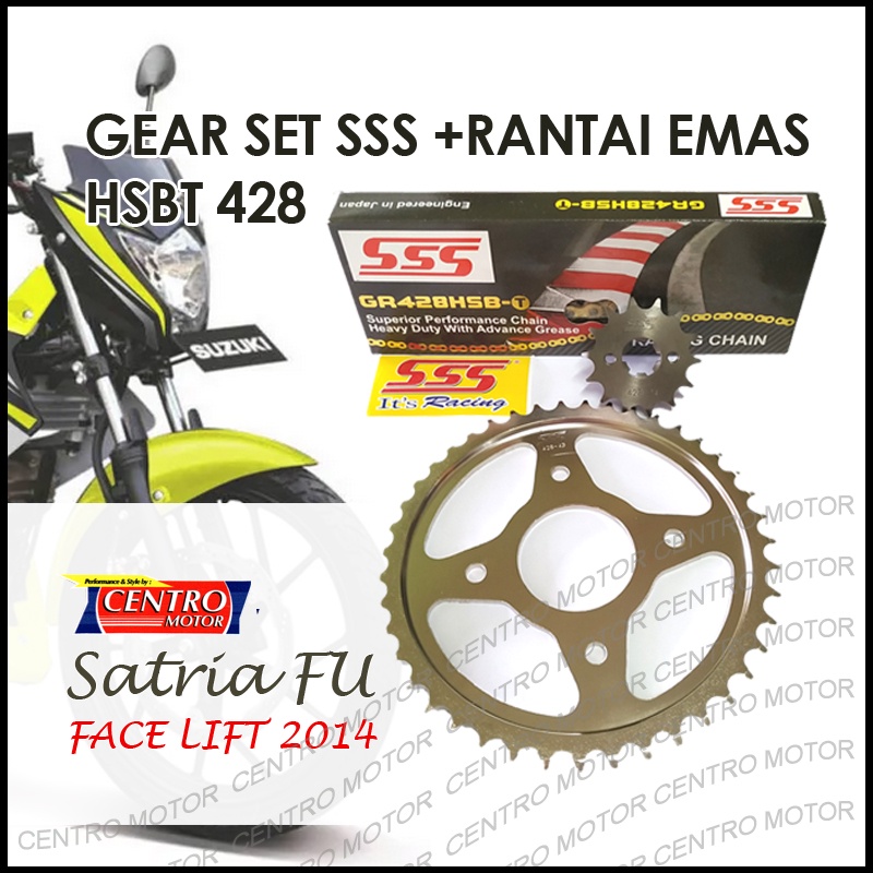 GEAR SATRIA FU 2014 FACE LIFT/ GEAR SET SATRIA FU FI FULL SET SSS