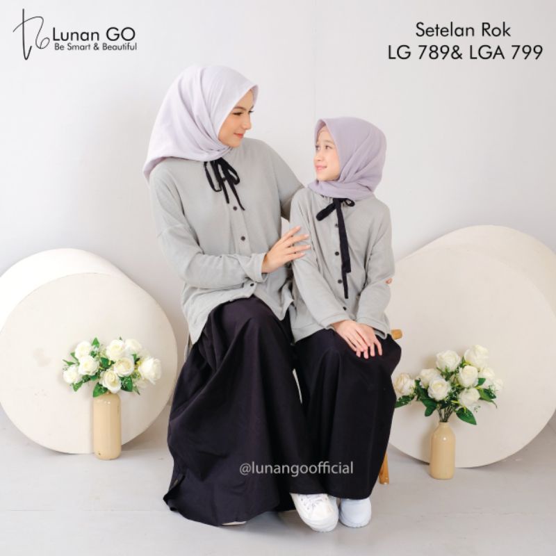 Setelan rok couple Lunan Go