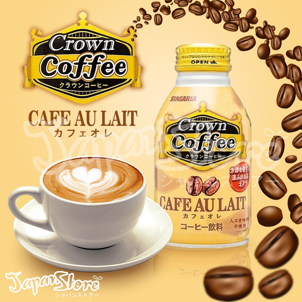 

Sangaria Crown Coffee Au Lait Drink [260 ml] [Kopi Susu]