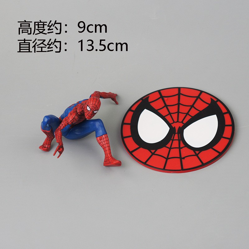 Mainan Boneka Action Figure Marvel Avengers Spiderman Bahan Pvc Untuk Dekorasi Kue