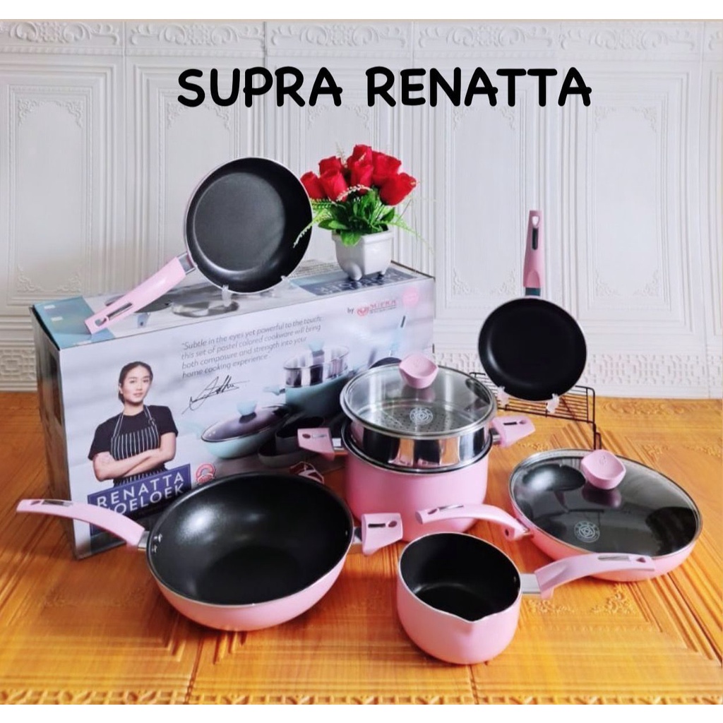 PANCI SET SUPRA RENATTA ALAT MASAK SET SERBAGUNA MERK SUPRA