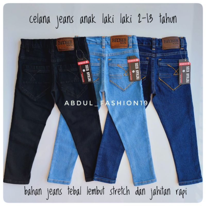 Celana Jeans Anak laki laki 4-12 tahun Celana Anak Cowok Celana Panjang Anak laki laki