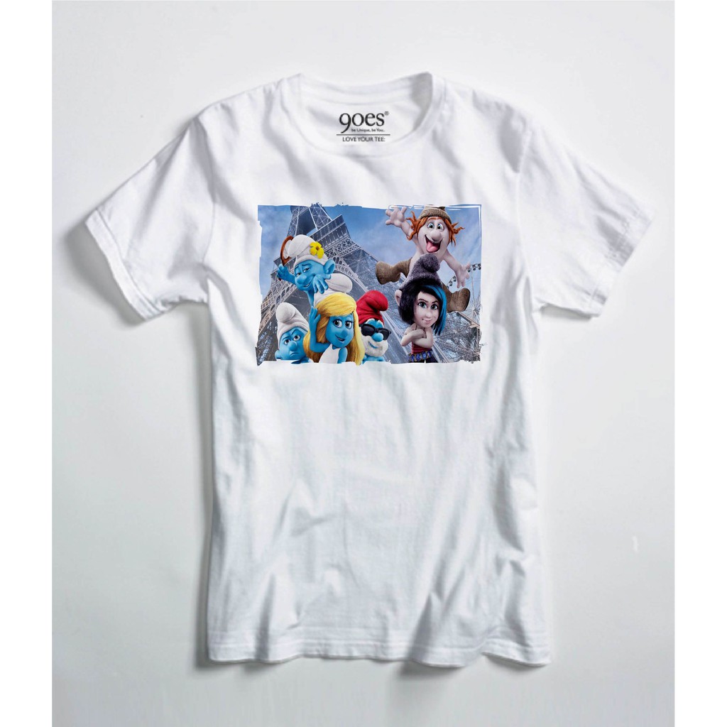 Kaos Anak CEWEK COWOK THE SMURF SMURFETTE Tshirt Bayi Lucu Premium - 03