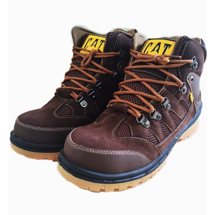 SEPATU SAFETY BOOTS CATERPILLAR UJUNG BESI