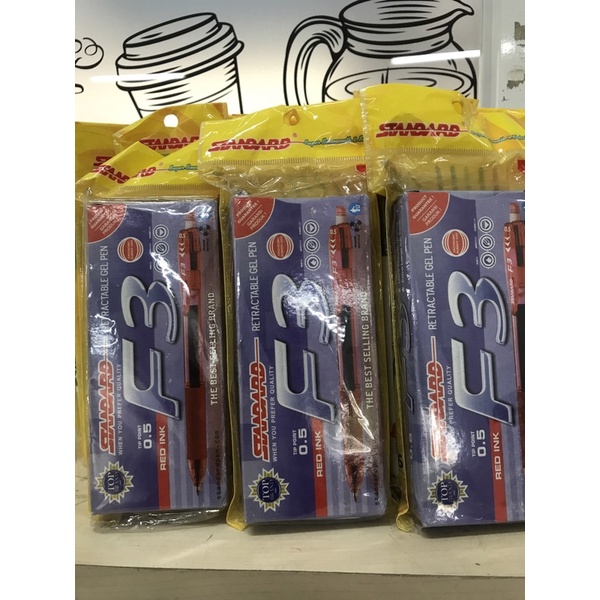 

Pulpen standard F3 0.5 RD 12