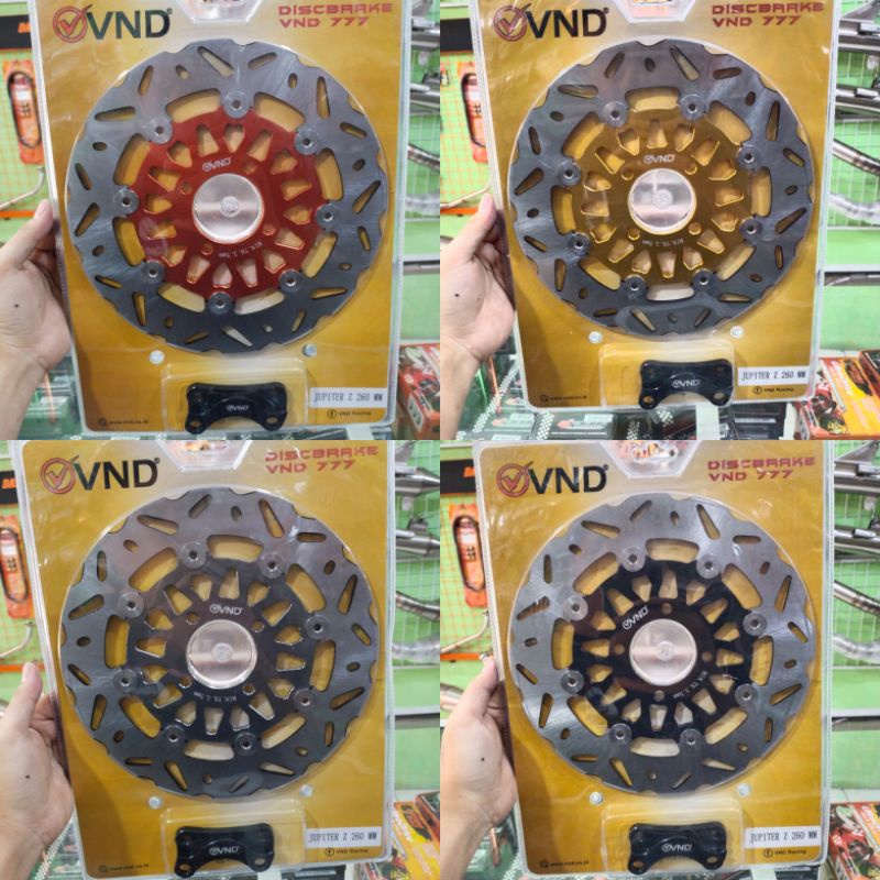 DISC CAKRAM PIRINGAN DEPAN VND 260MM JUPITER Z VEGA R FIZR CRYPTON ORANGE GOLD GREY BLACK NOT PSM MO