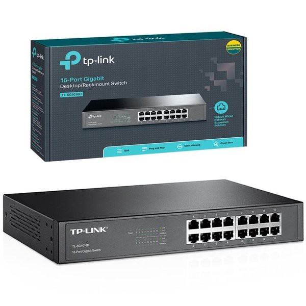 TP LINK TLSG1016D - Switch 16 Port Gigabit Unmanaged TPLINK TL-SG1016D