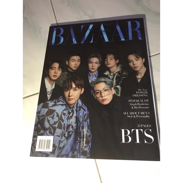 WTS Magazine bazaar indonesia BTS ver Hitam + TABLOID POSTER BTS (BOOKE)