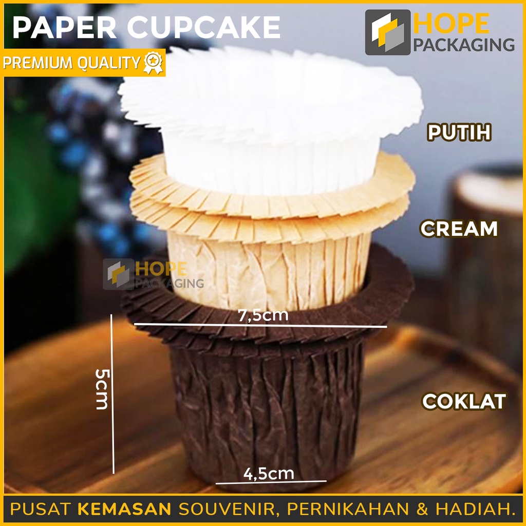 [ISI 10 pcs]  Kertas Paper Cupcake Kertas Muffin/ Cup Baking Kue Cetakan Cup cake