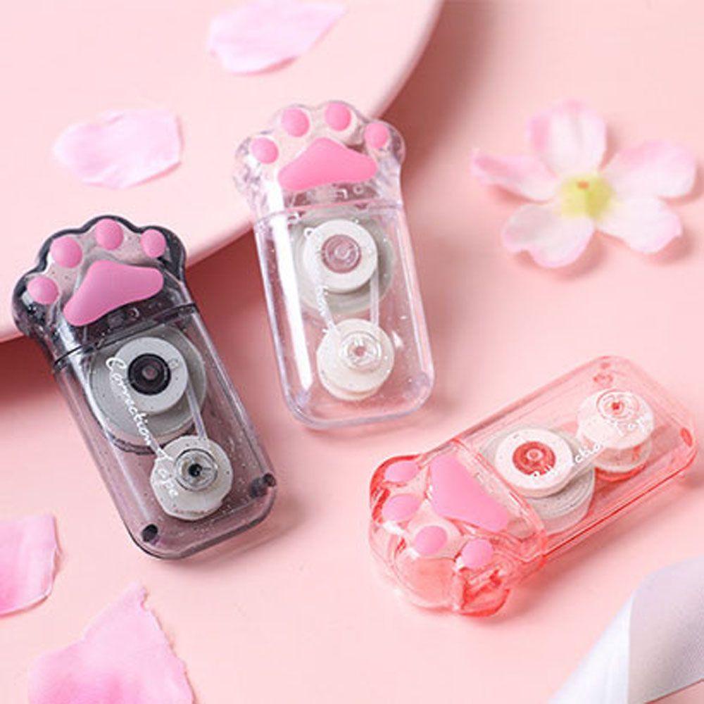 [Elegan] Koreksi Tape Mini Tools Cute Kawaii Cat Claw Perlengkapan Siswa Alat Tulis