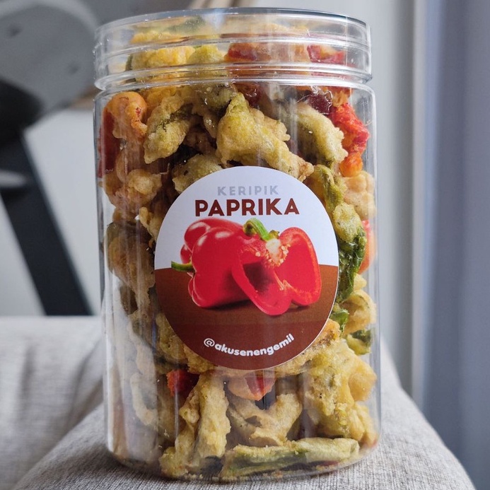 

KERIPIK PAPRIKA CRISPY RENYAH 750ml | KERIPIK SAYUR BUAH PREMIUM