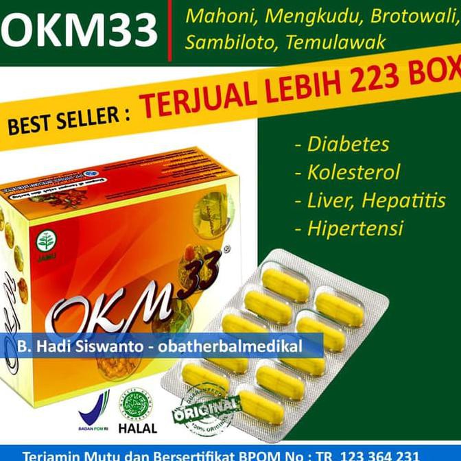 Obat Herbal Diabetes | OKM33 30 Kapsul